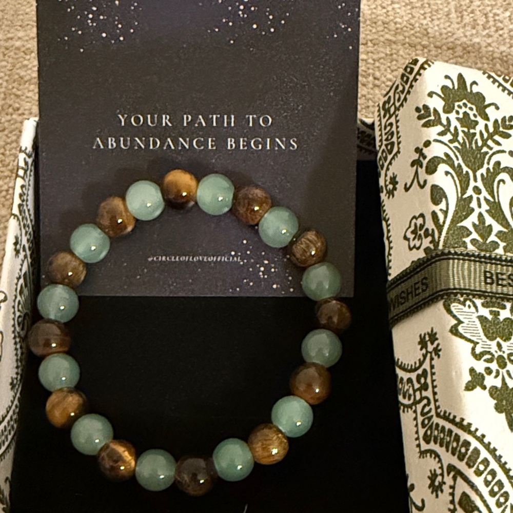 Women’s Boho Bracelet Earthy Tones Genuine Stone Women’s Beaded Bracelet Stretch